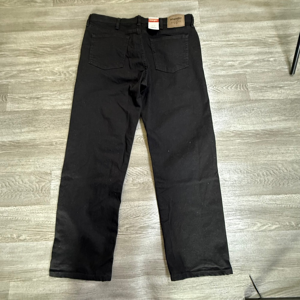 Wrangler Authentics Mens Straight Leg Black‎ Jeans 36x29 10ZM1CSCB - Picture 4 of 7